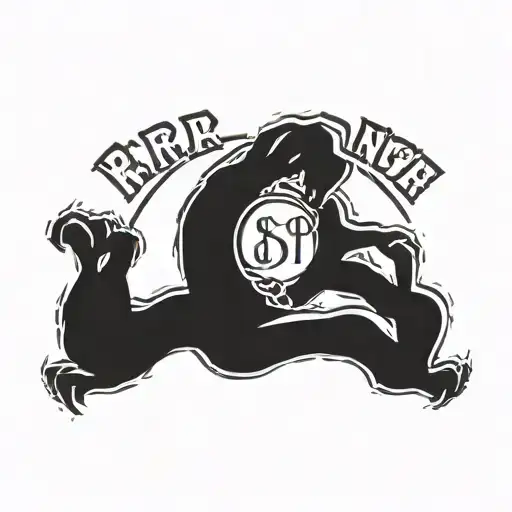 round elbow tattoo with dark letters that say the word: perseverance tattoo design idea