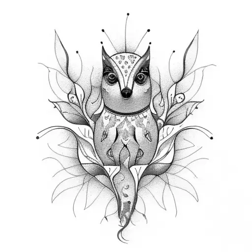 vulva wildflowers in the style of vitoria vila tattoo design idea