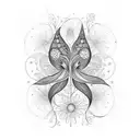 vulva wildflowers in the style of vitoria vila tattoo design idea
