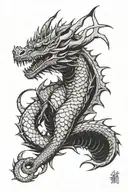 caraxes from house of the dragón tattoo design idea
