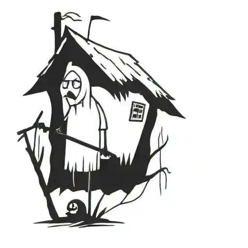 baba yaga tattoo design idea