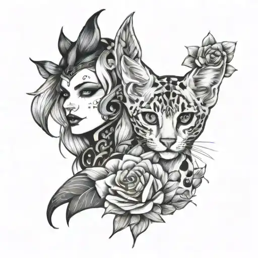 Trixie and Katya tattoo design idea