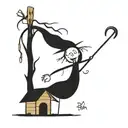 baba yaga tattoo design idea