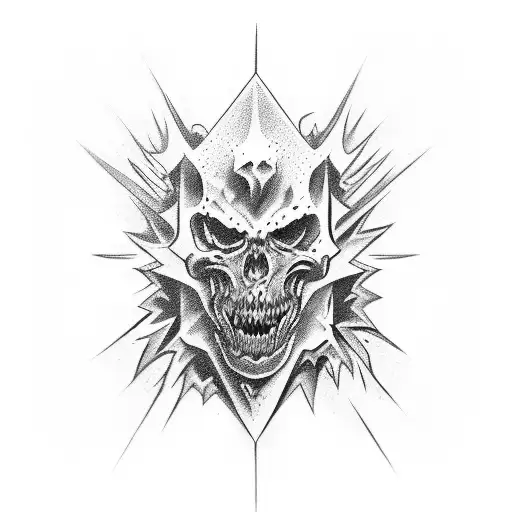 chaos and art tattoo design idea
