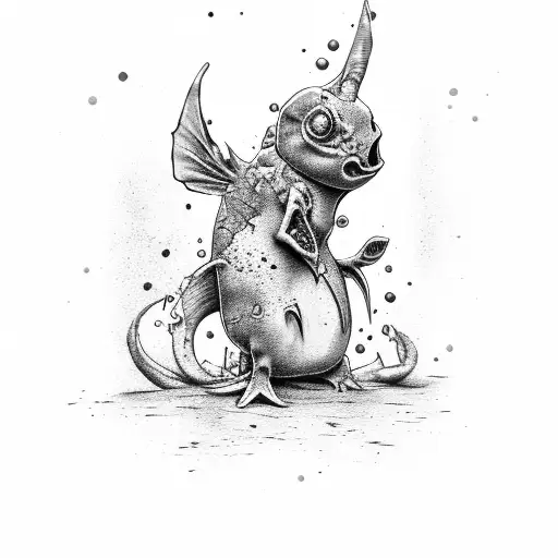 Mudkip zombie tattoo design idea