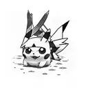 Pikachu x TWD tattoo design idea