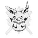 Pikachu Rick Grimes tattoo design idea