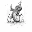 Mudkip zombie tattoo design idea