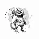 Mudkip zombie tattoo design idea