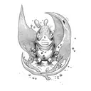 Mudkip zombie tattoo design idea