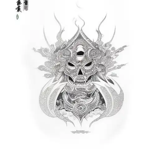 dark empath tattoo design idea