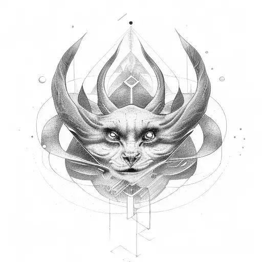 dark empath tattoo design idea