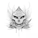 dark empath tattoo design idea