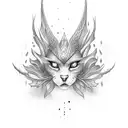 dark empath tattoo design idea