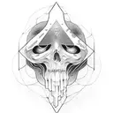 dark empath tattoo design idea