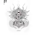 dark empath tattoo design idea