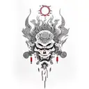 dark empath tattoo design idea