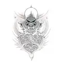 dark empath tattoo design idea