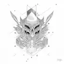 dark empath tattoo design idea