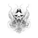 dark empath tattoo design idea