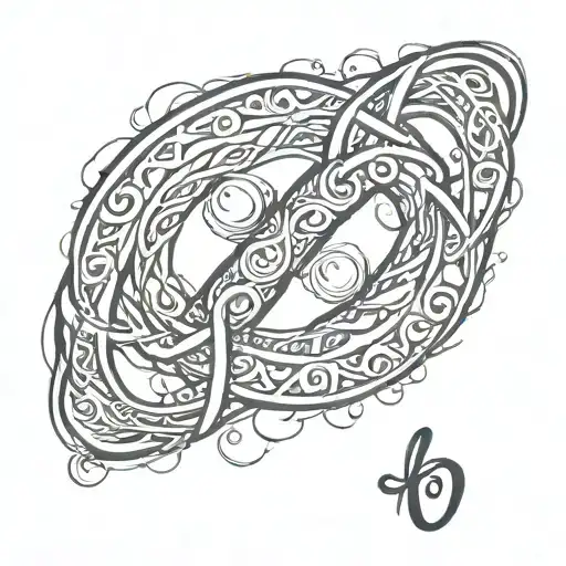 infinity symbol tattoo design idea