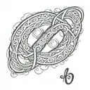 infinity symbol tattoo design idea