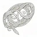 infinity symbol tattoo design idea