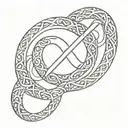 infinity symbol tattoo design idea
