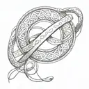 infinity symbol tattoo design idea