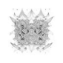 Fractal Oni Sleeve tattoo design idea