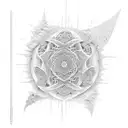 Fractal Oni Sleeve tattoo design idea