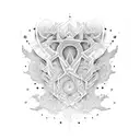 Fractal Oni Sleeve tattoo design idea