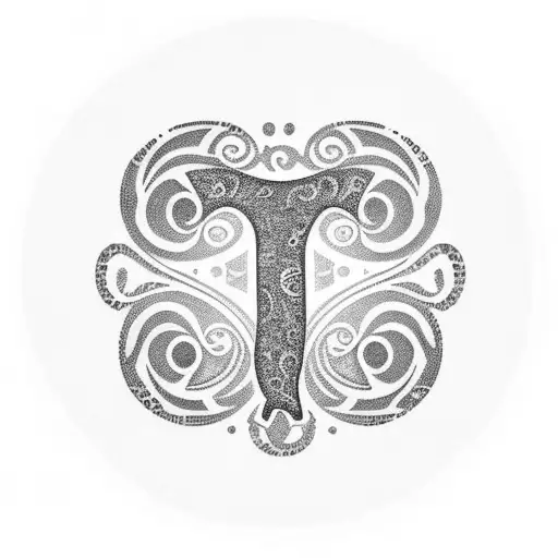 question mark tattoo design idea