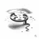 the riddler's question mark tattoo design idea