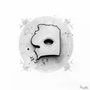 the riddler's question mark tattoo design idea