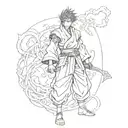 gojo satoru gojo without tattoo design idea