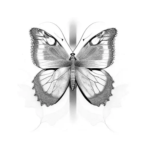 butterfly metamorphosis  tattoo design idea