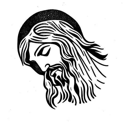 cocaine jesus tattoo design idea