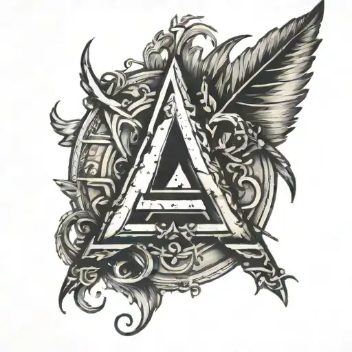 AA symbol tattoo design idea