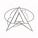 AA symbol tattoo design idea