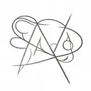 AA symbol tattoo design idea