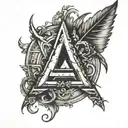 AA symbol tattoo design idea