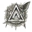 AA symbol tattoo design idea
