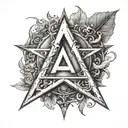 AA symbol tattoo design idea