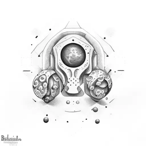 brujulas con rompecabezas tattoo design idea