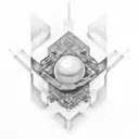  Pearl Jam black tattoo design idea