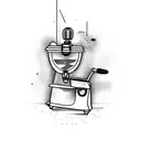 professional espresso machine  tattoo design idea