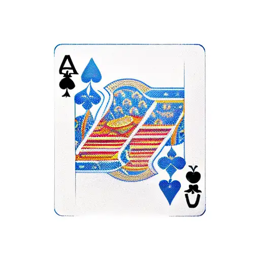 A deck of cards surrounded by casino chips tattoo design idea