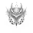 humble and hustle  tattoo design idea