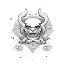 humble and hustle Leo zodiac sign tattoo design idea